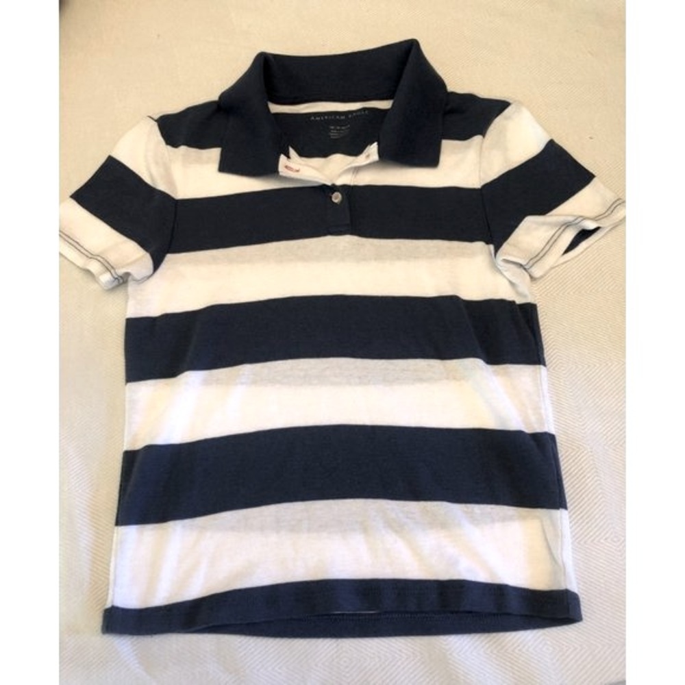 American Eagle striped Polo XS